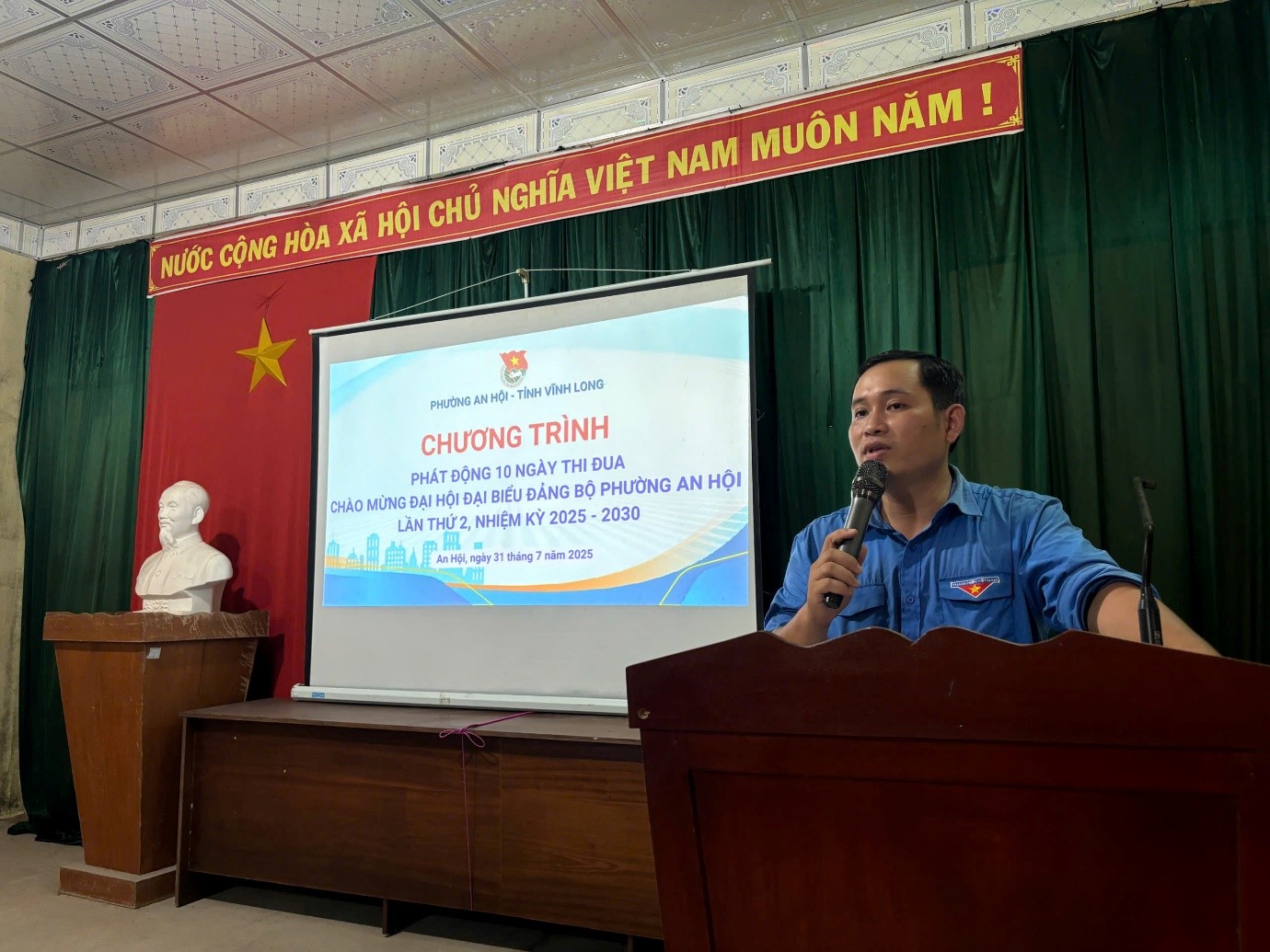 Đoàn phường An Hội phát động 10 ngày thi đua chào mừng Đại hội Đảng bộ phường lần thứ II, nhiệm kỳ 2025–2030